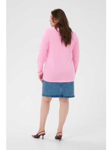 KAFFE curve Strickjacke KCfarsia Regular fit in Pink Frosting