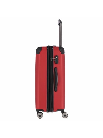travelite City - 4-Rollen-Trolley erw. M 68 cm (rot) in rot
