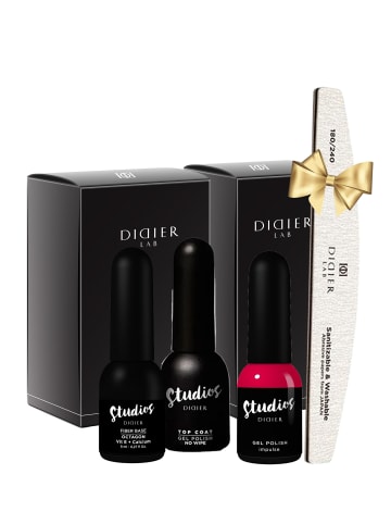 Didier Lab Nagelpflege-Set Maniküre 3-Schritte Set + Geschenk in Red -Impulse