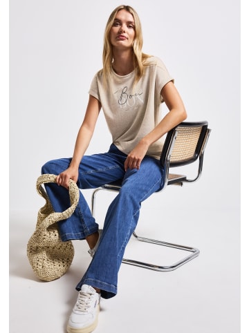 Street One 'T-Shirt mit Wording' Beige