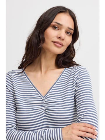 Fransa Langarm-Shirt FRMONA Regular fit in Vintage Indigo Mix