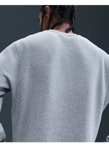 Nike Tshirt ML in Dk Grey Heather/White