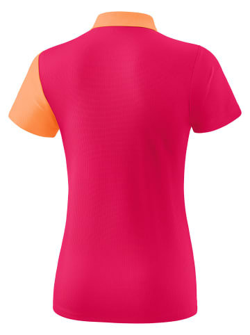 erima 5-C Poloshirt in love rose/peach/weiss