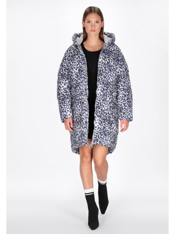 myMo at night Women Coat in grey multicolor