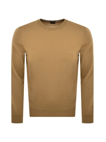 Hugo Boss Rundhalspullover für Herren in beige