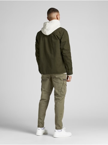 Jack & Jones Chino Cargo Hose JPSTACE JJDEX Work Style Pants in Olive