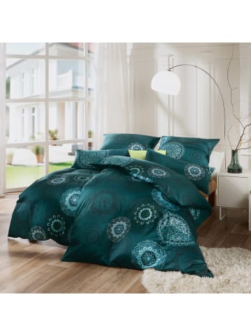 Erwin Müller Edel Flanell Bettwäsche in petrol