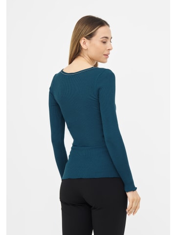 TOOCHE Langarmshirt "Azure Elegance" in petrol