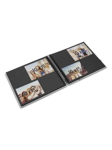 Hama "Fine Art", 28x24 cm, 50 schwarze Seiten, Weiß in Standard