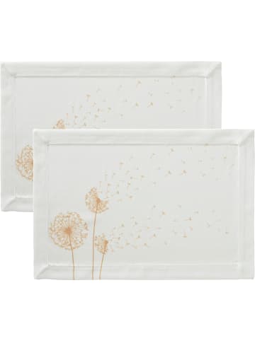 Erwin Müller Tischset 2er-Pack in weiß-beige