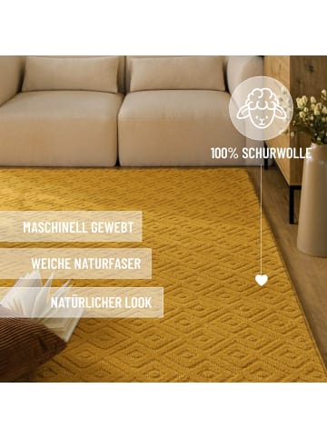 Wecon Home Wollteppich Castello TWO in gelb