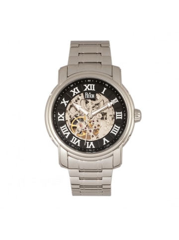 Reign Kahn Automatik-Skelett-Armbanduhr in Silver/Black