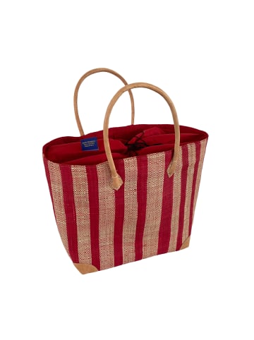 Le Comptoir de la Plage Korbtasche "Mitsio Gm mit Schürze" in Rot (L) 40x (B) 32 cm