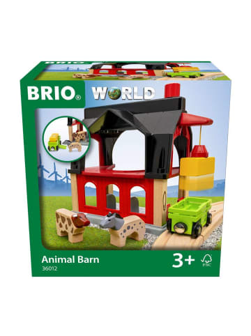 Brio Aktionsspiel BRIO Tierscheune mit Heuwaggon Ab 3 Jahre in bunt