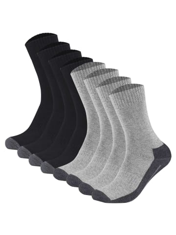 camano Socken 8er Pack in Schwarz/Grau