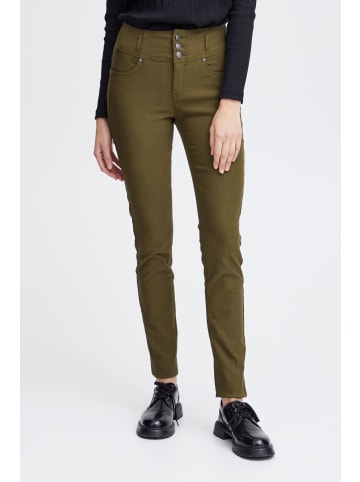 Fransa Stretch-Hose FRZalin 2 pant - 601749  Skinny Fit Hose mit breitem Bündchen in Grün