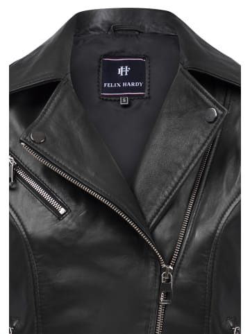 Felix Hardy Lederjacke in Schwarz