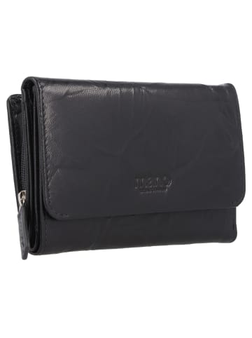 mano Donna Aurona Geldbörse RFID Leder 14,5 cm schwarz