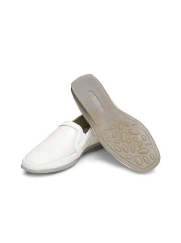 VITAFORM Echt Leder & vitaform Stretch Slipper in weiß