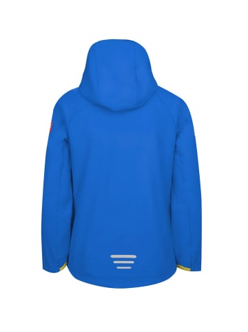 Trollkids Softshell Jacke "Kvalvika" in Glühendes Blau/Trübes Gelb