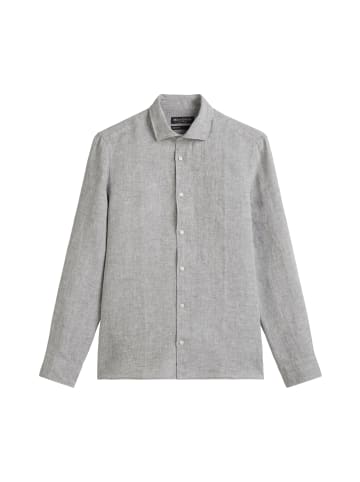Marc O'Polo Hemd shaped in multi/ grey melange