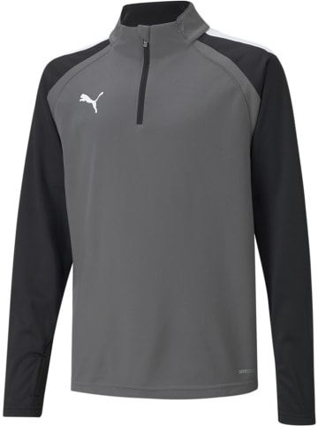 Puma Pullover "TeamLIGA 1/4 Zip Top Jr" in Grau