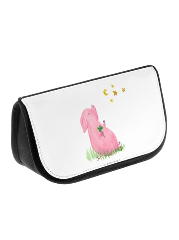 Mr. & Mrs. Panda Kulturbeutel Schwein Glück ohne Spruch in Weiß