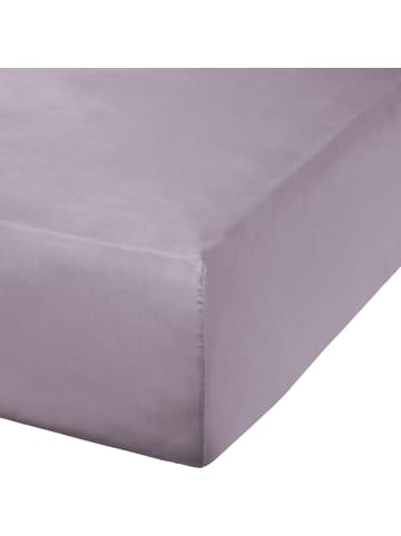 Erwin Müller Mako-Satin Spannbettlaken Landshut in silber