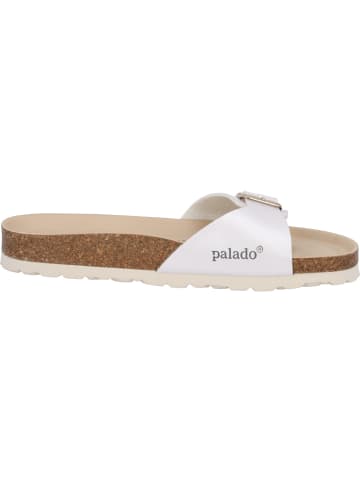 Palado Pantoletten Malta BE Metallic in Weiß