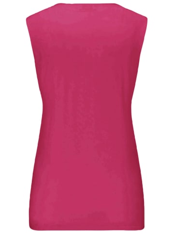 GOLDNER Kurzgröße:  Gepflegtes Top in formstabiler Ware in pink