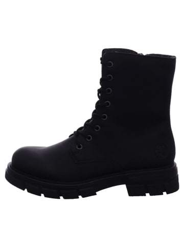 rieker Damenschnürrstiefel warm flach Z912000 Z91 in  Schwarz