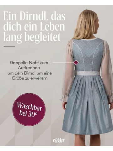 Nübler Midi Dirndl Georgina in Petrol