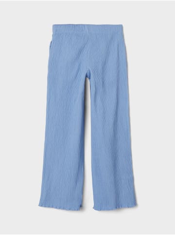 name it Bootcut Stretch Schlag Stoffhose mit Gummizug NKFDEMMA in Blau