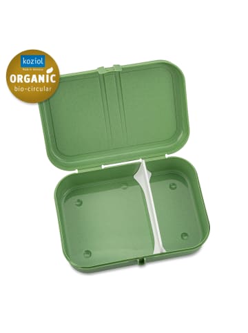 koziol PASCAL L - Lunchbox mit Trennsteg in nature leaf green