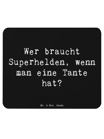 Mr. & Mrs. Panda Mauspad Lieblings-Tante mit Spruch in Schwarz