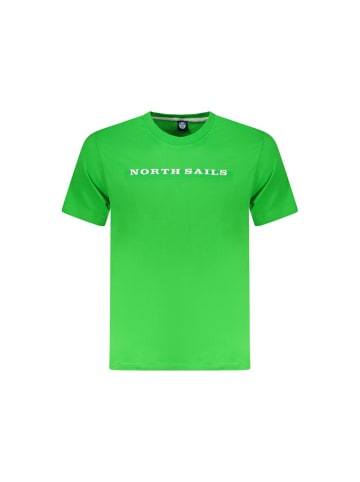North Sails Grünes Baumwoll-T-Shirt
