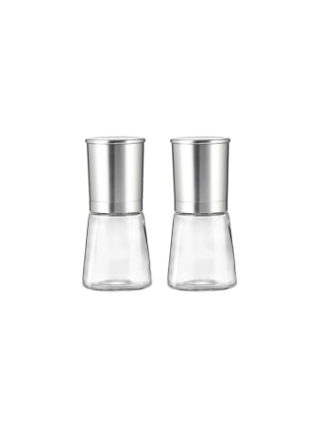 Ritzenhoff & Breker 2-tlg. Gewürzmühlenset Basic in in transparent-silber