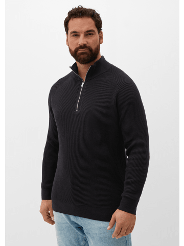 s.Oliver Strickpullover langarm in Schwarz