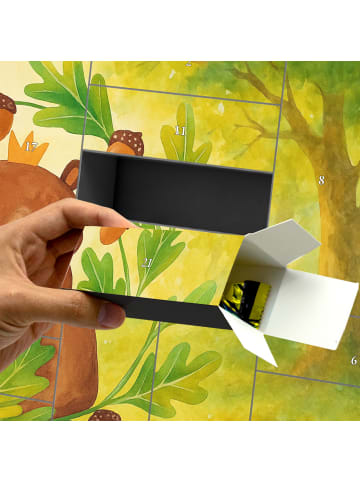 Mr. & Mrs. Panda Adventskalender Bär König Design ohne Spruch in Weiß