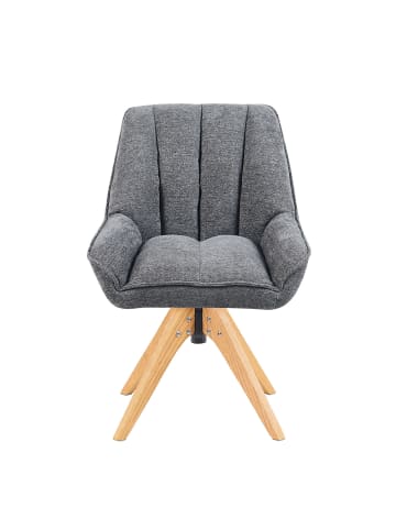 DUBI Möbel 2er-Set: Drehstuhl Mika-Lio in Grau - (B)60 x (H)88 x  (T)68 cm