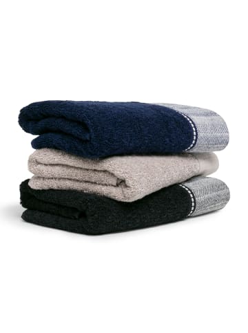 Möve Gästetuch Brooklyn in black