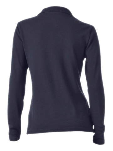 Heine Langarm-Poloshirt in marine