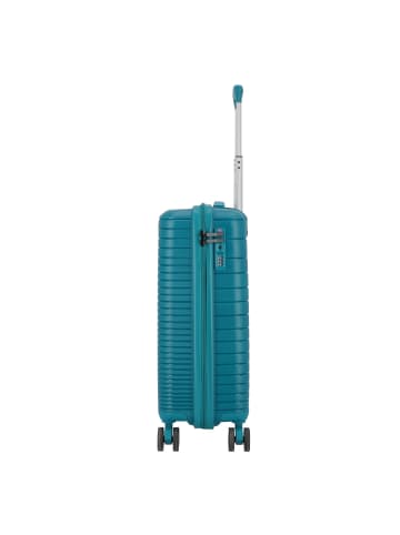 D&N Travel Line 4600 4 Rollen Kabinentrolley S 55 cm in petrol