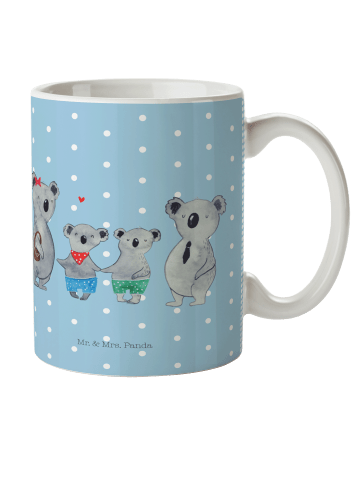 Mr. & Mrs. Panda Kindertasse Koala Familie zwei ohne Spruch in Blau Pastell