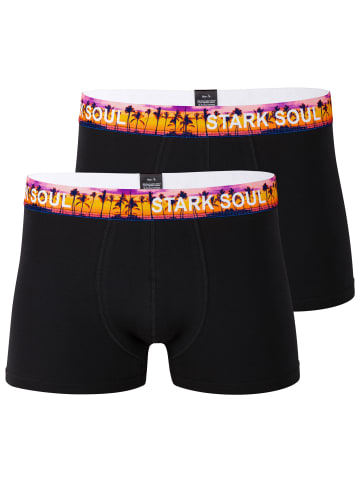 Stark Soul® Boxershorts - Sunset 2er Pack in schwarz