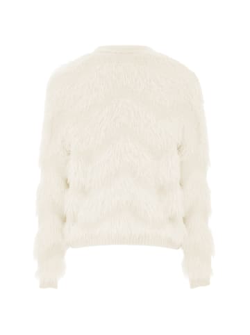 caneva Damen Strickjacke in Wollweiss