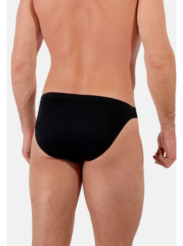 HOM Slip / Unterhose Premium Cotton in Schwarz / grau