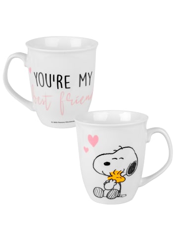 Snoopy The Peanuts Tasse Snoopy - best friend Kaffeetasse Kaffeebecher 280 ml in weiß