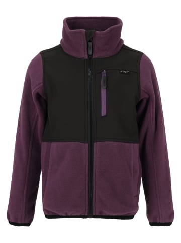 Zigzag Fleecejacke Carson in 4149 Purple Pennant