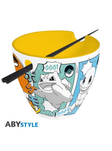 Abysse Deutschland Nonbook - POKEMON - Ramen Bowl with chopsticks - "Starters Manga"